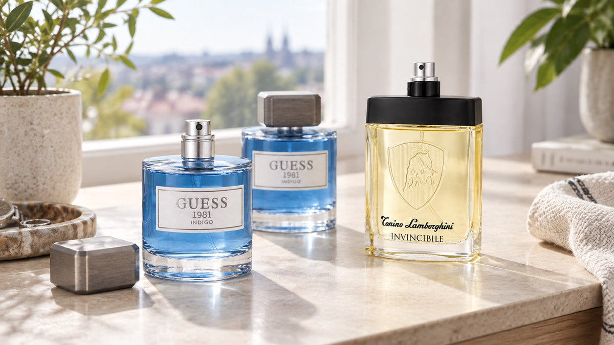 GUESS Guess 1981 Indigo 100 ml na fotografii k článku Testery parfémů: kolik ušetříš a co nedostaneš.