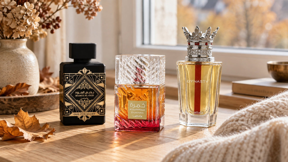 Lattafa Bade'e Al Oud For Glory EDP 100 ml na fotografii k článku Podzimní celé flakony do 1 000 Kč.