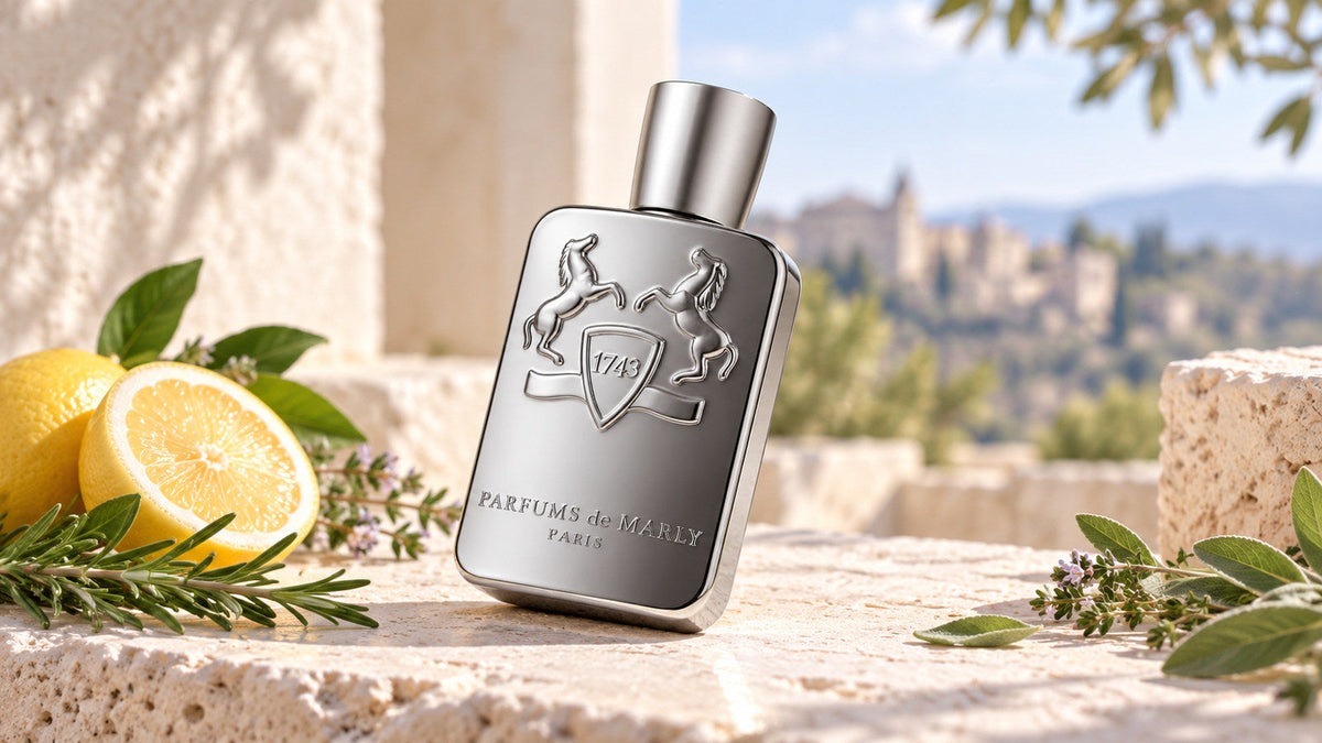 Parfums de Marly Castley ve světlé fotografii