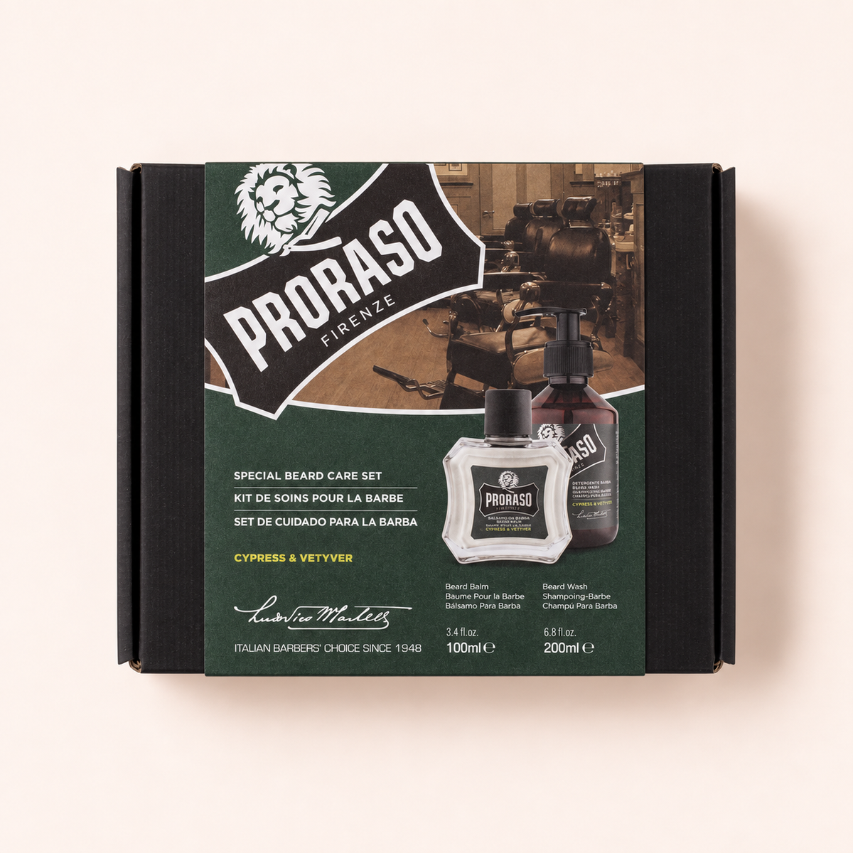 PRORASO Cypress & Vetyver Special Beard Care Set 200 ml