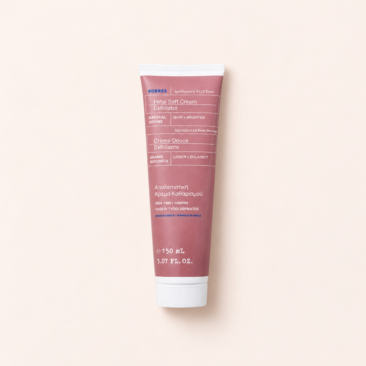 Korres Apothecary Wild Rose Petal Soft Cream Exfoliator 150 ml