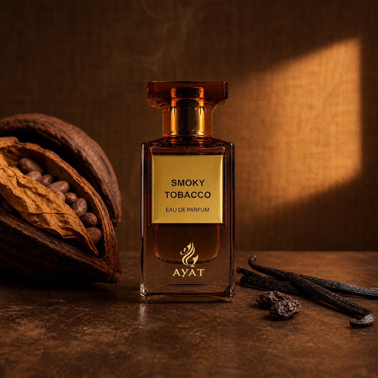 Ayat Smoky Tobacco s tabákovým listem, kakaem a vanilkou v hřejivém zátiší – MrRizz