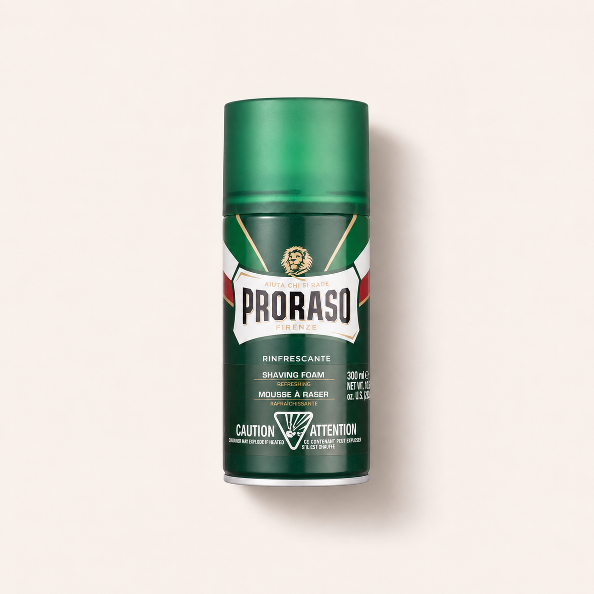 PRORASO Green Shaving Foam 300 ml – produktová fotografie MrRizz