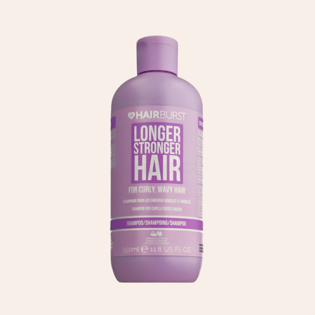 HairBurst Šampón pre dlhšie a silnejšie kučeravé, vlnité vlasy 350 ml