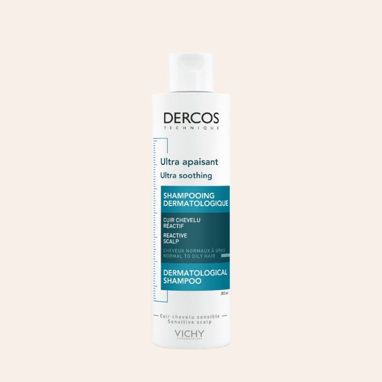 Vichy Dercos Ultra upokojujúci dermatologický šampón 200 ml
