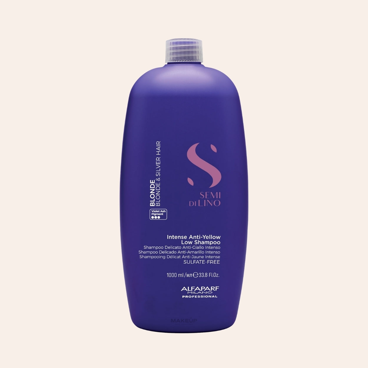 ALFAPARF MILANO Semi Di Lino Blonde Intense Anti-Yellow Low Šampón 1000 ml
