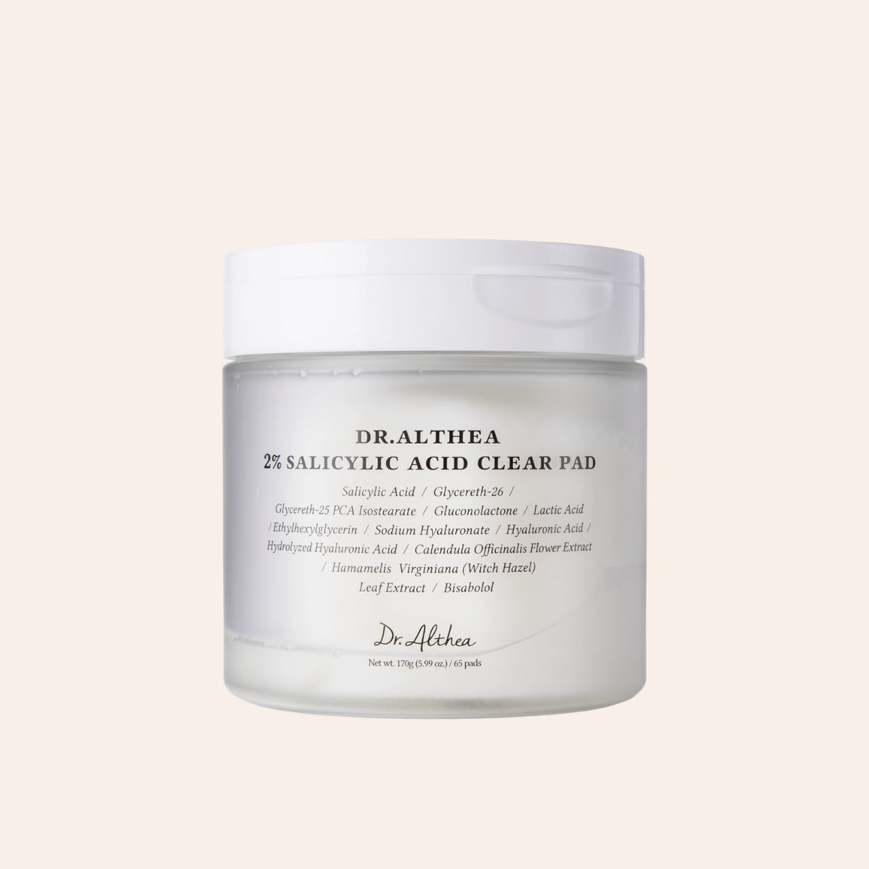 Dr. Althea 2% Salicylová kyselina Čistiace tampóny 65 ml