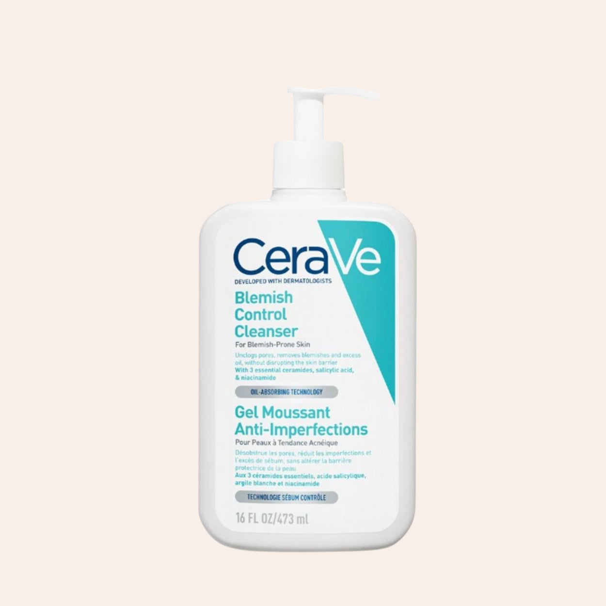 CeraVe Čistiace prípravky na tvár Blemish Control Cleanser 473 ml