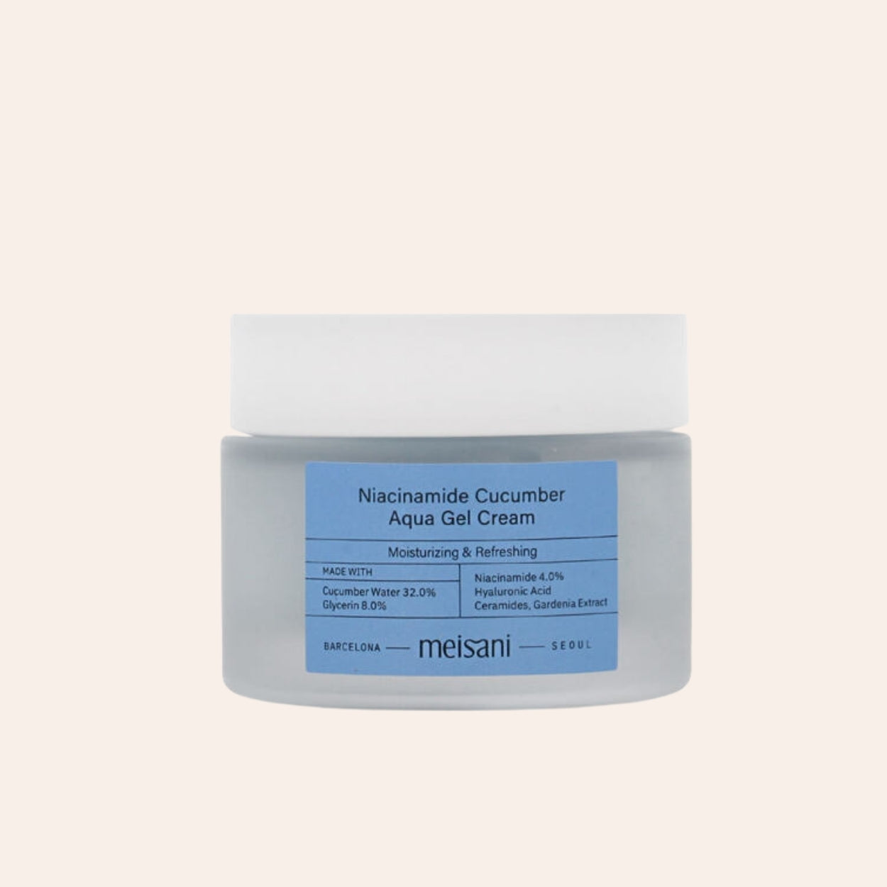 Meisani Niacinamide Cucumber Aqua Gélový krém 50 ml