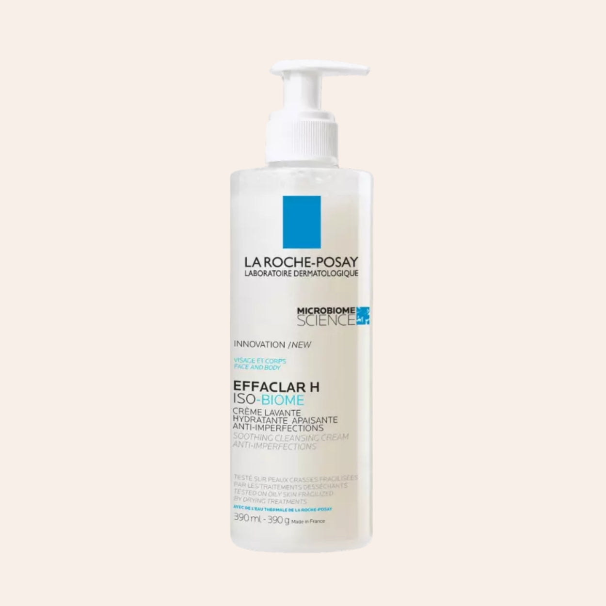 La Roche-Posay Effaclar H ISO-Biome Upokojujúci čistiaci krém 390 ml