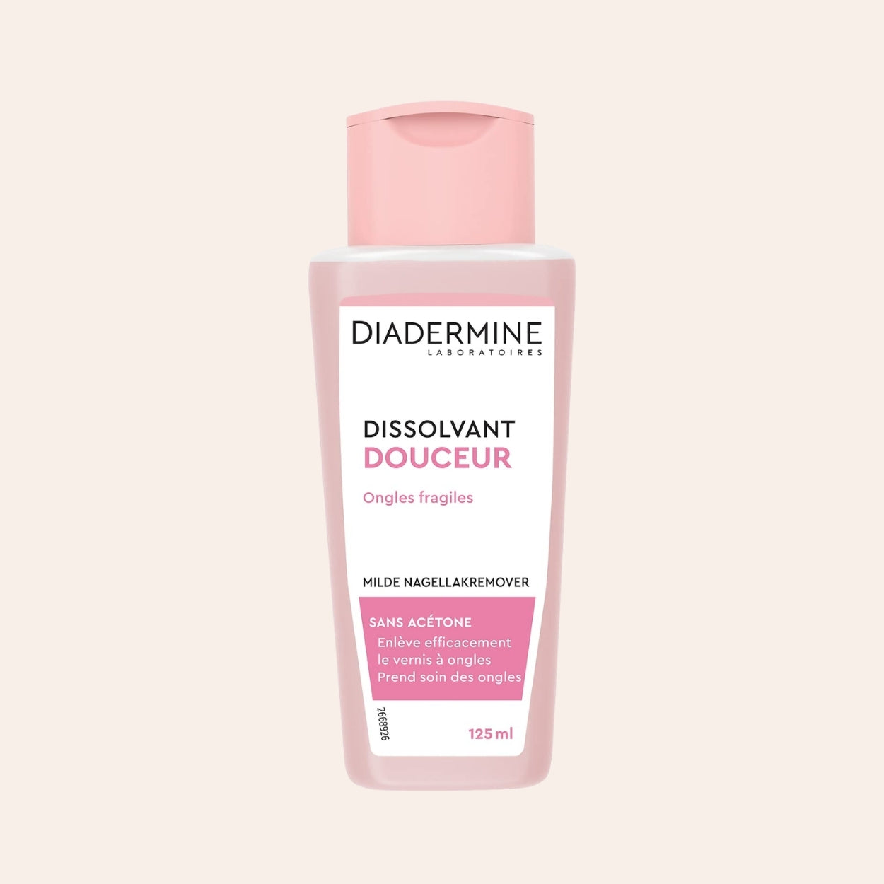 Diadermine Jemný odstraňovač laku na nechty 125 ml
