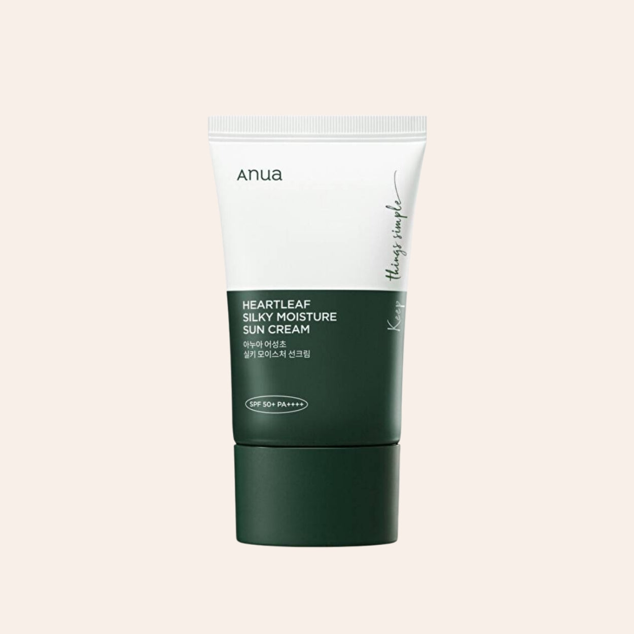 Anua Heartleaf Hodvábny hydratačný opaľovací krém 50 ml
