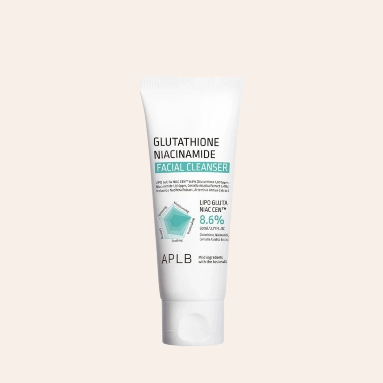 APLB Glutatión Niacínamid Čistiaci prípravok na tvár 80 ml