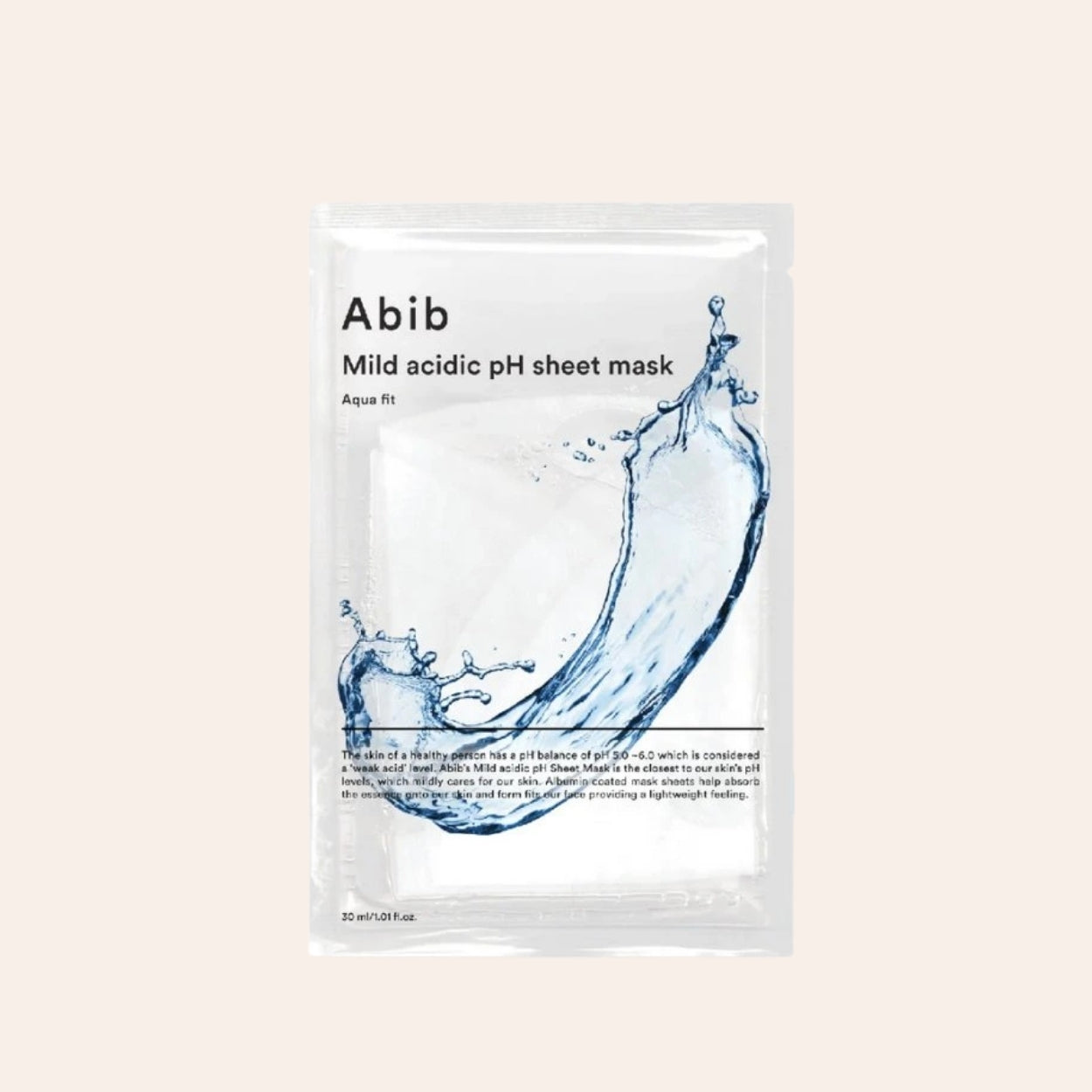 Abib Jemná Kyslá pH Textilná Maska Aqua Fit 30 ml