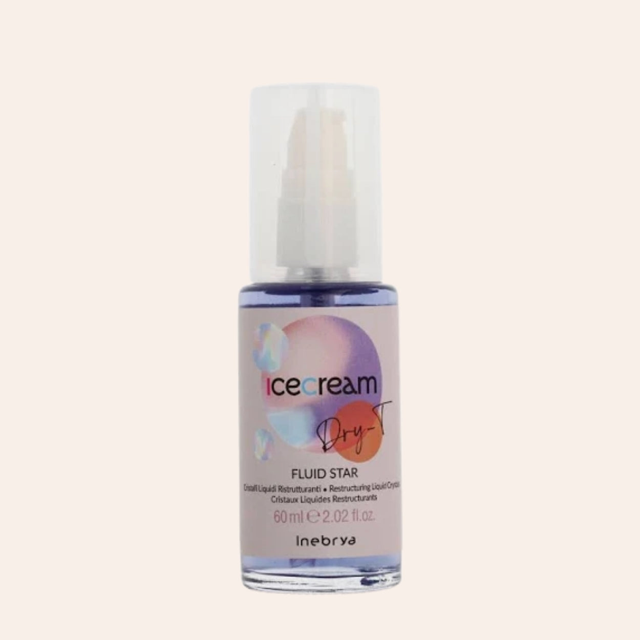 Inebrya Ice Cream Dry-T Fluid Hviezdne restrukturalizačné kryštály 60 ml