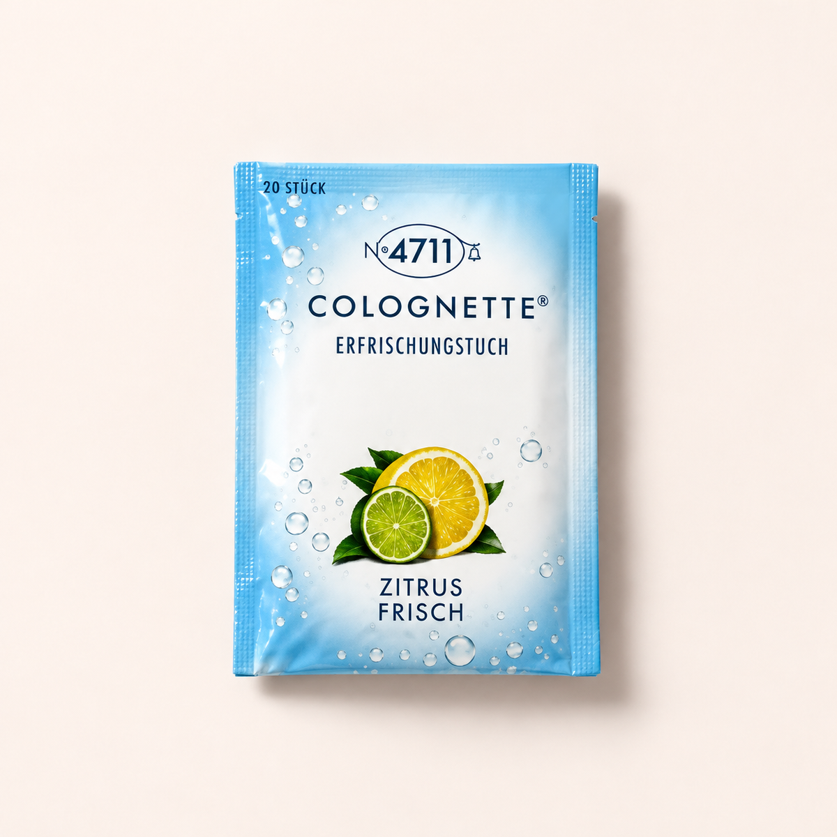 4711 Colognette Refreshing Lemon Tissues 20 ml – čisticí ubrousky – MrRizz