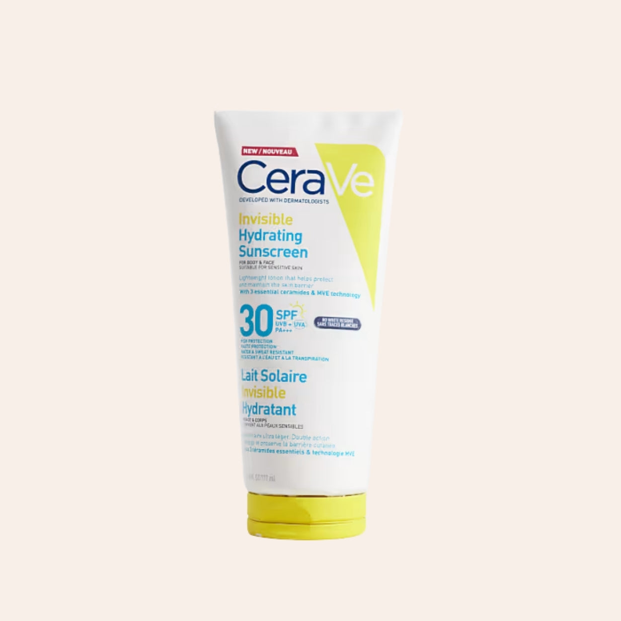 CeraVe Neviditeľný hydratačný opaľovací krém 177 ml