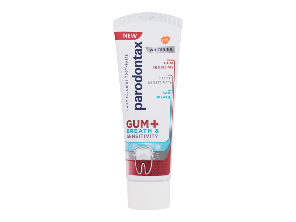 Parodontax Gum+ Svieži dych a citlivosť — bieliaci 75 ml