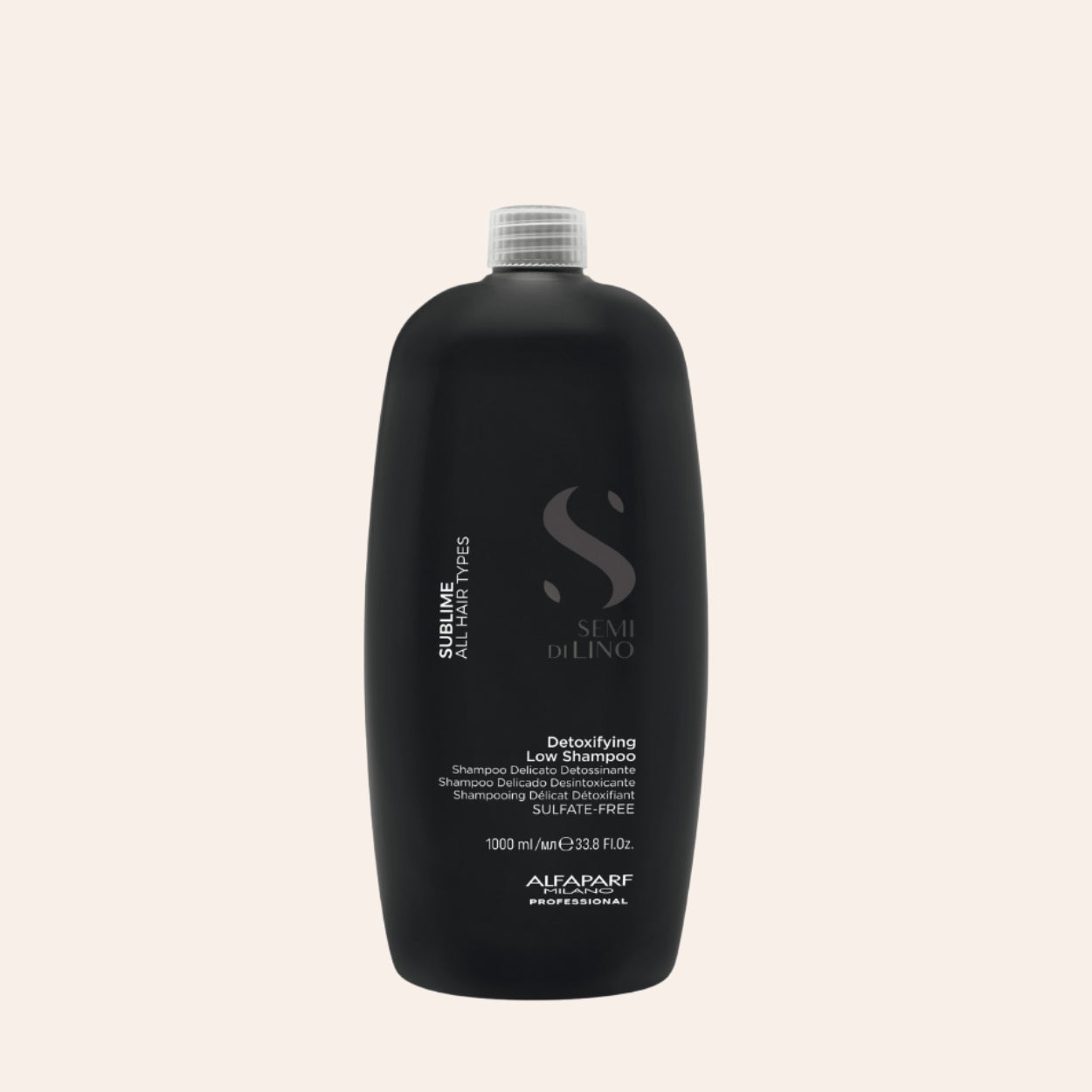 ALFAPARF MILANO Semi Di Lino Sublime Detoxikačný nízkopenačný šampón 1000 ml