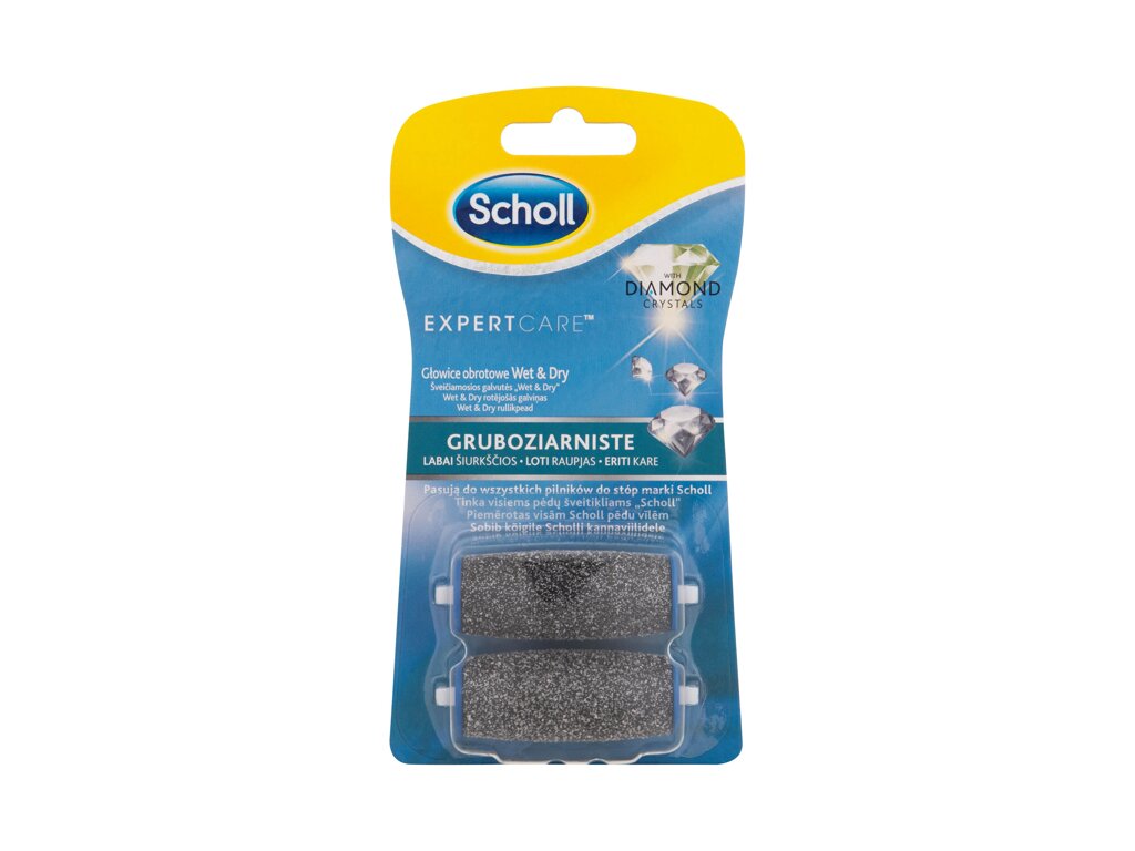 Scholl Expert Care valčekové hlavice pre mokré a suché použitie s diamantovými kryštálmi 2 ml