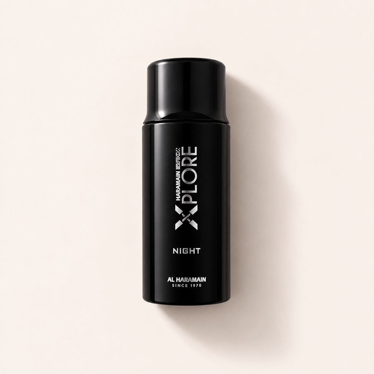 Flakon parfémované vody Al Haramain Xplore Night 100 ml na světlém pozadí – MrRizz
