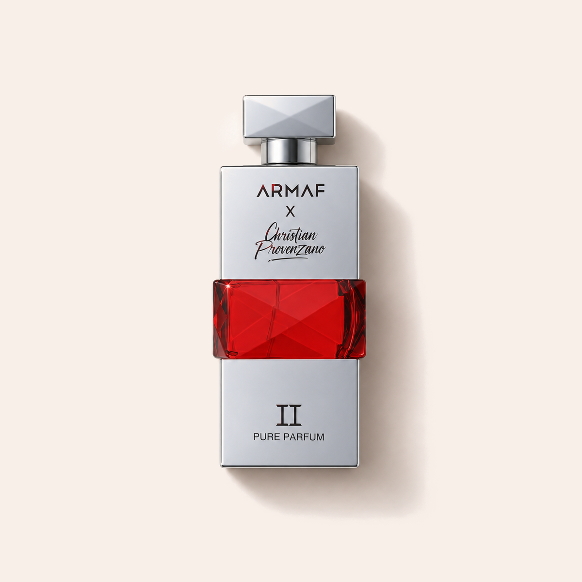 Armaf x Christian Provenzano II Pure Parfum 100 ml, stříbrno-červený flakon – MrRizz