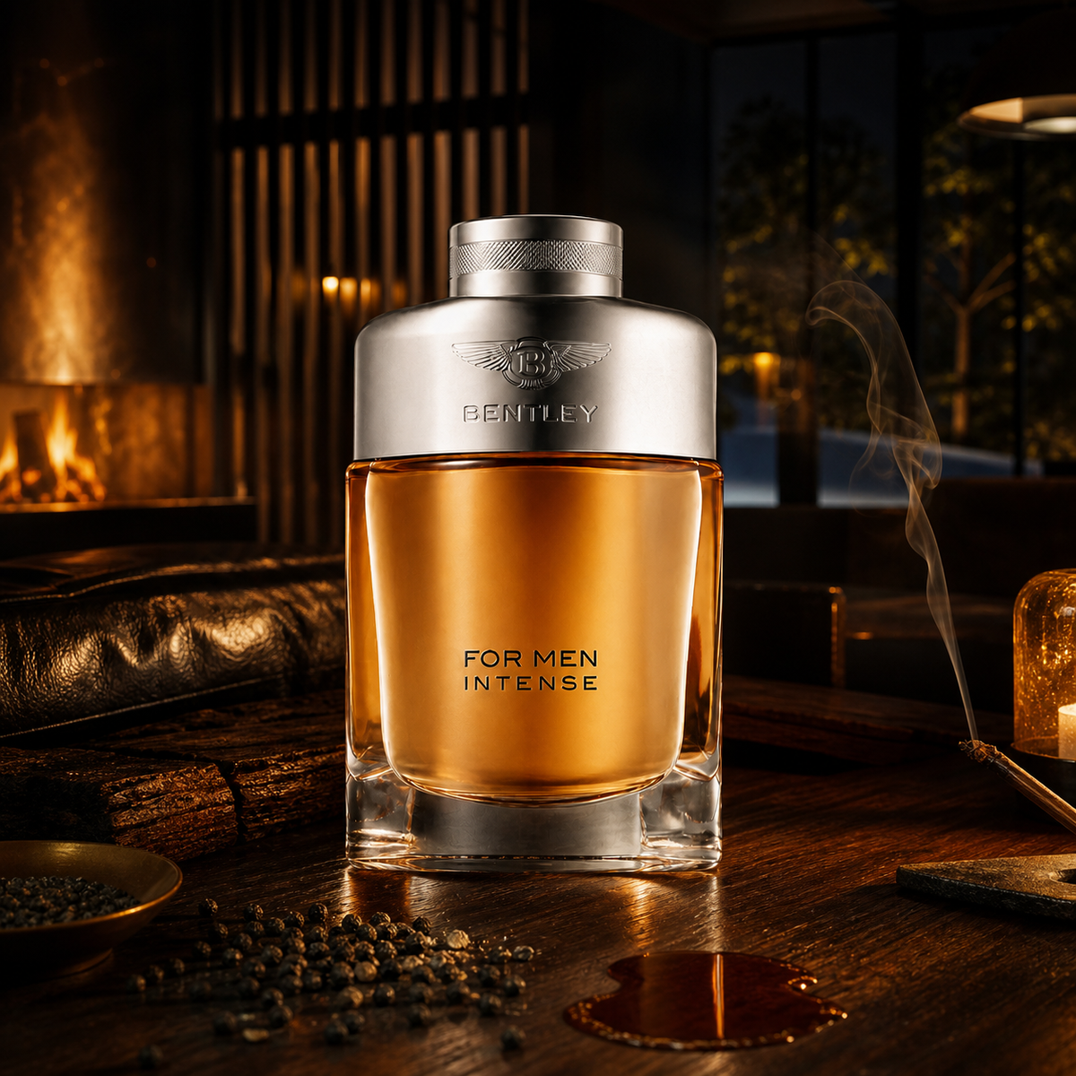 Bentley For Men Intense – noční scéna s rumem, pepřem a cedrem – MrRizz