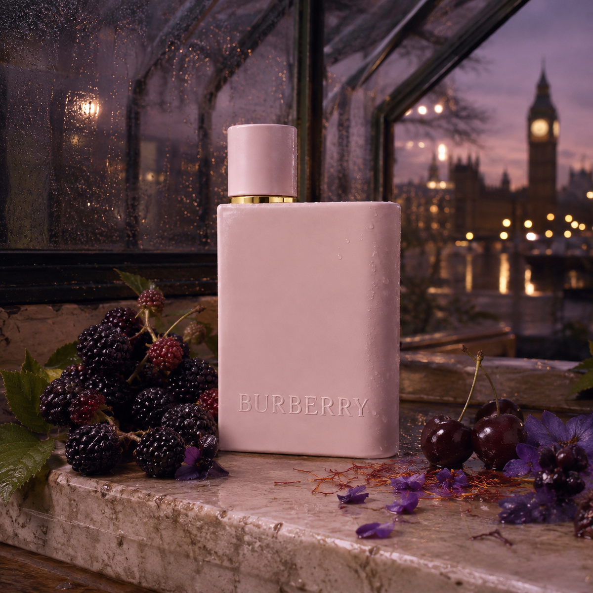 Burberry Her Intense 2024 v deštivém londýnském skleníku – MrRizz
