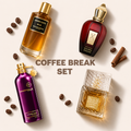 Parfémy ze sady Coffee Break na béžovém pozadí – MrRizz