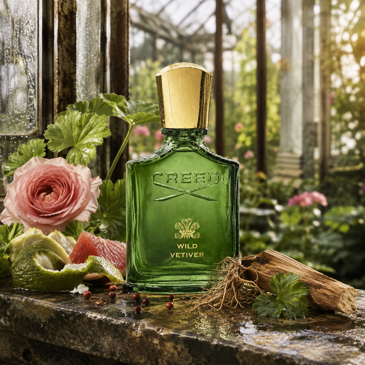 Creed Wild Vetiver v zeleném skleníku po jarním dešti – MrRizz