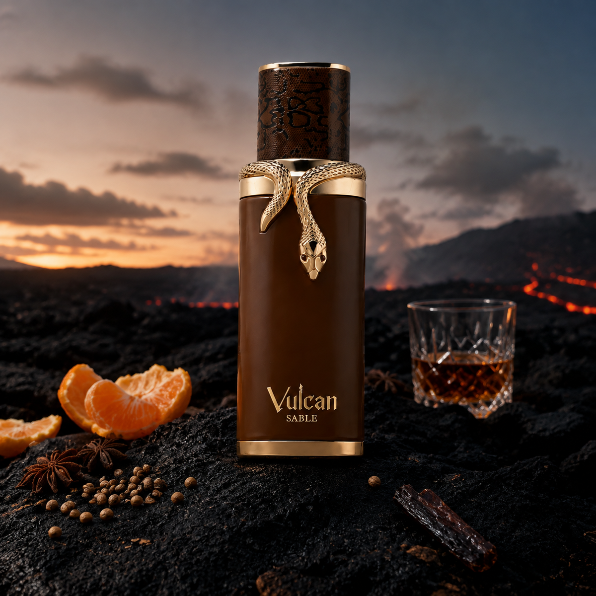 French Avenue Vulcan Sable v atmosféře vulkanického soumraku