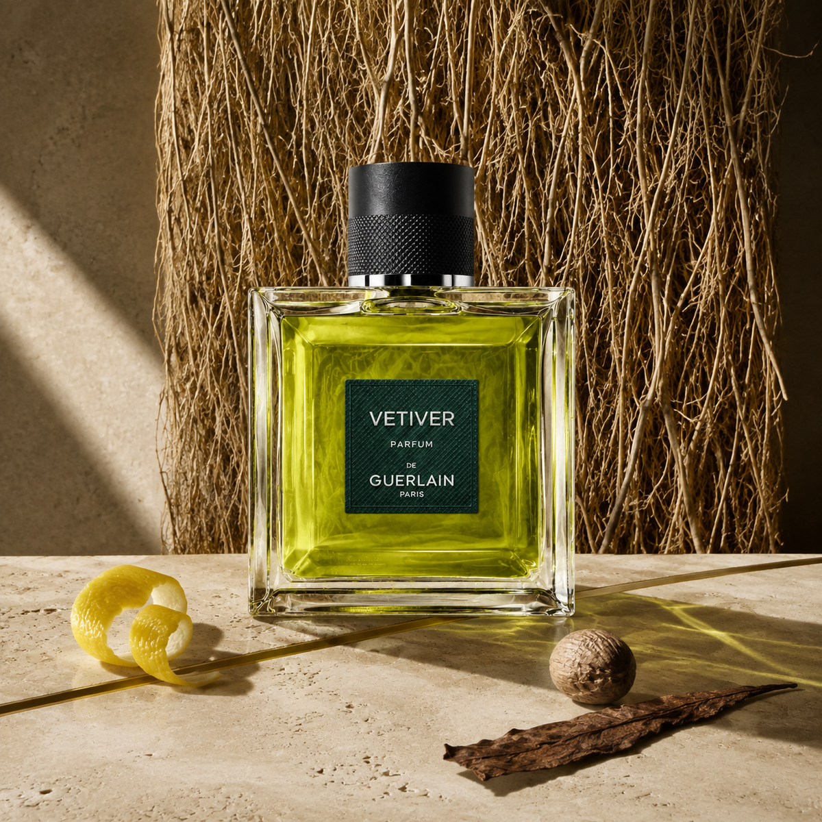 Guerlain Vetiver Parfum před závěsem z kořenů s citrusovou kůrou a muškátovým oříškem – MrRizz