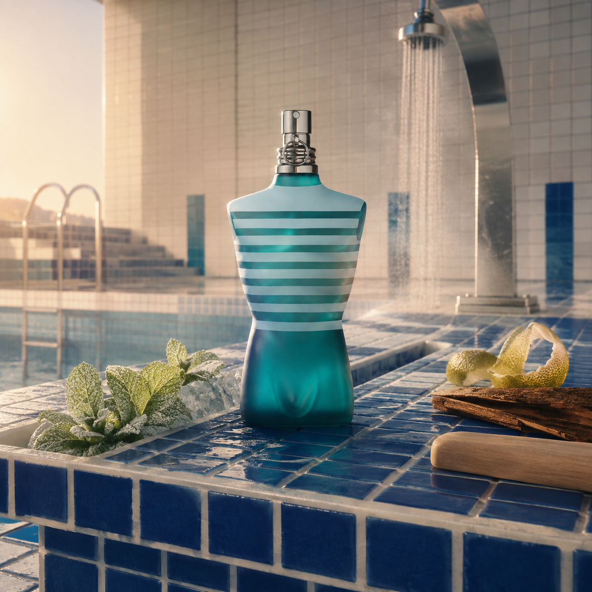 Jean Paul Gaultier Le Male EDT – emotivní produktová fotografie