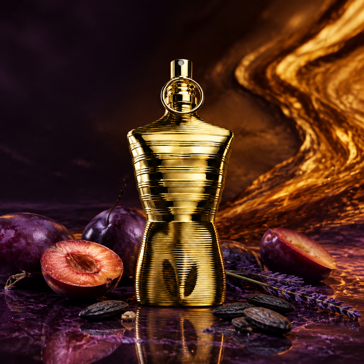 Jean Paul Gaultier Le Male Elixir Absolu Intense – švestková a ambrová scéna – MrRizz