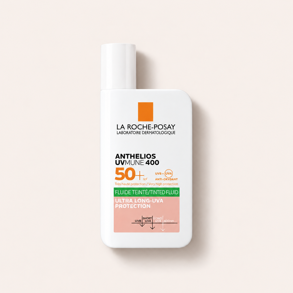 La Roche-Posay Anthelios UVMUNE 400 Tinted Fluid 50 ml – opalovací přípravek na obličej – MrRizz