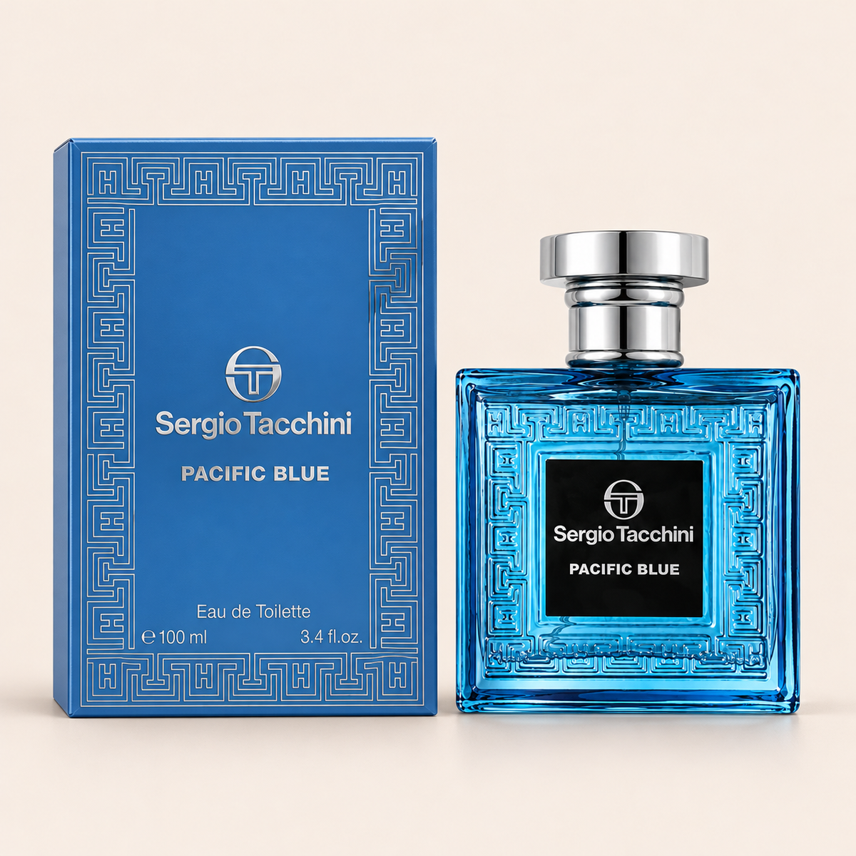 Sergio Tacchini Pacific Blue EDT 100 ml – produkt a balení