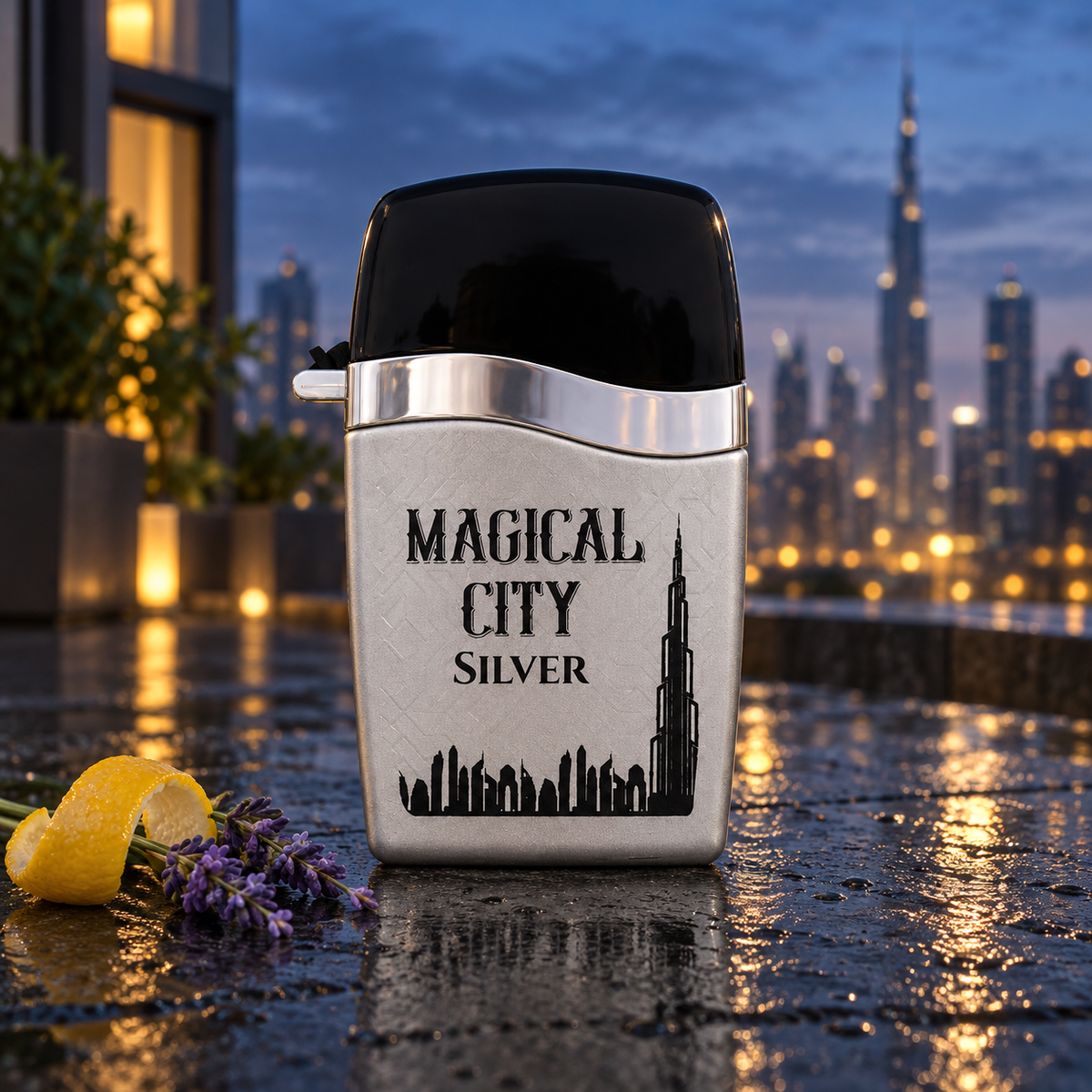 Vive Scents Magical City Silver 100 ml – produkt v prostředí