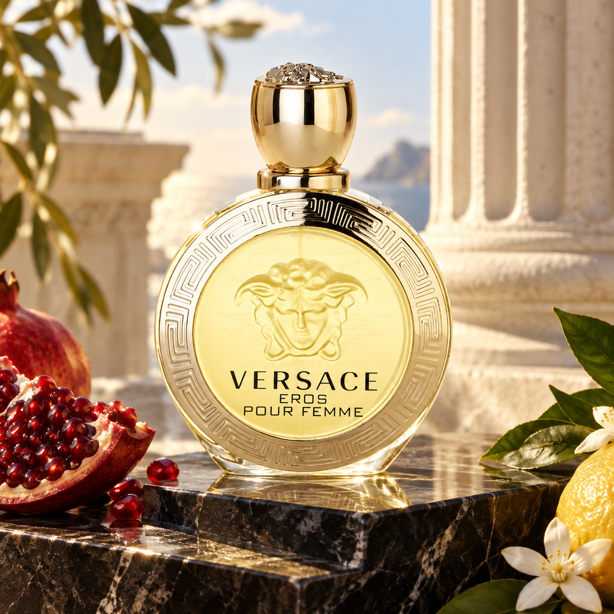Versace Eros Pour Femme 100 ml – produkt v prostředí