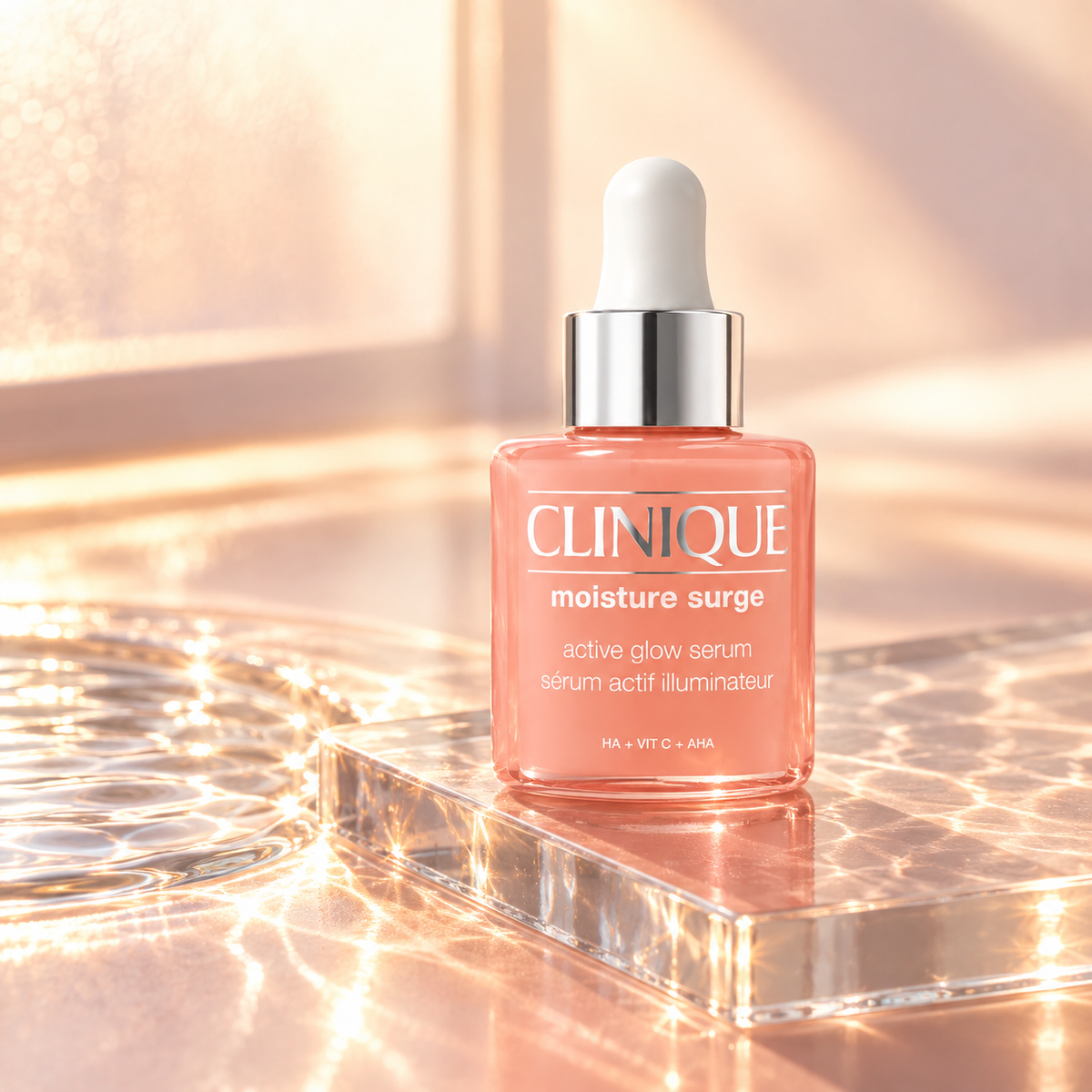 Clinique Moisture Surge Active Glow Serum 30 ml – produktová scéna – MrRizz
