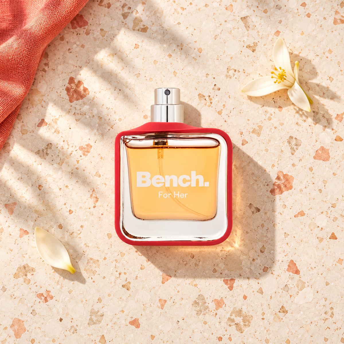 Bench. For Her 30 ml – parfém v prostředí, pohled shora s bočním stínem