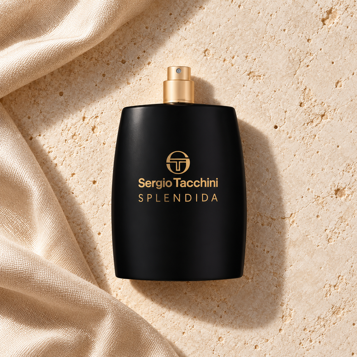 Sergio Tacchini Splendida 100 ml – parfém v prostředí, pohled shora s bočním stínem