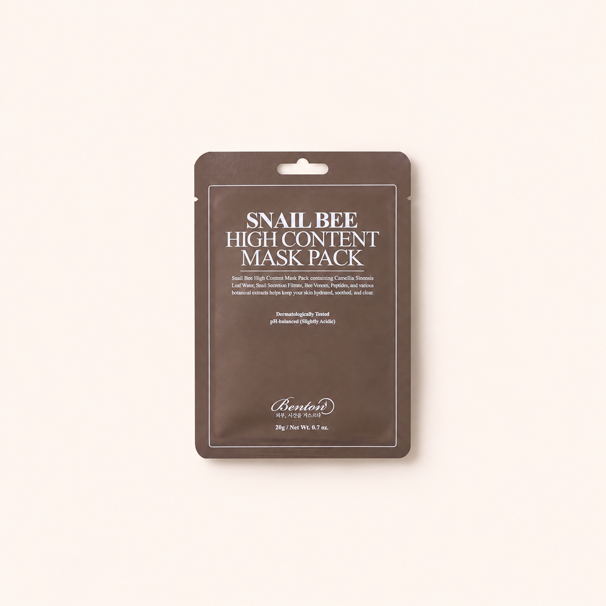 Benton Snail Bee High Content Mask Pack 20 ml
