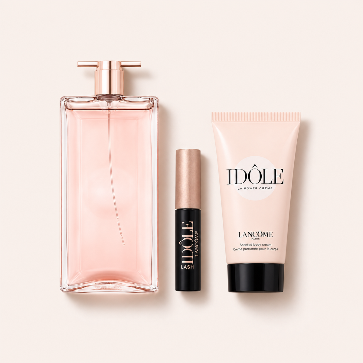 Lancôme Idôle dárková sada EDP 50 ml + tělový krém 50 ml + řasenka 2,5 ml – MrRizz