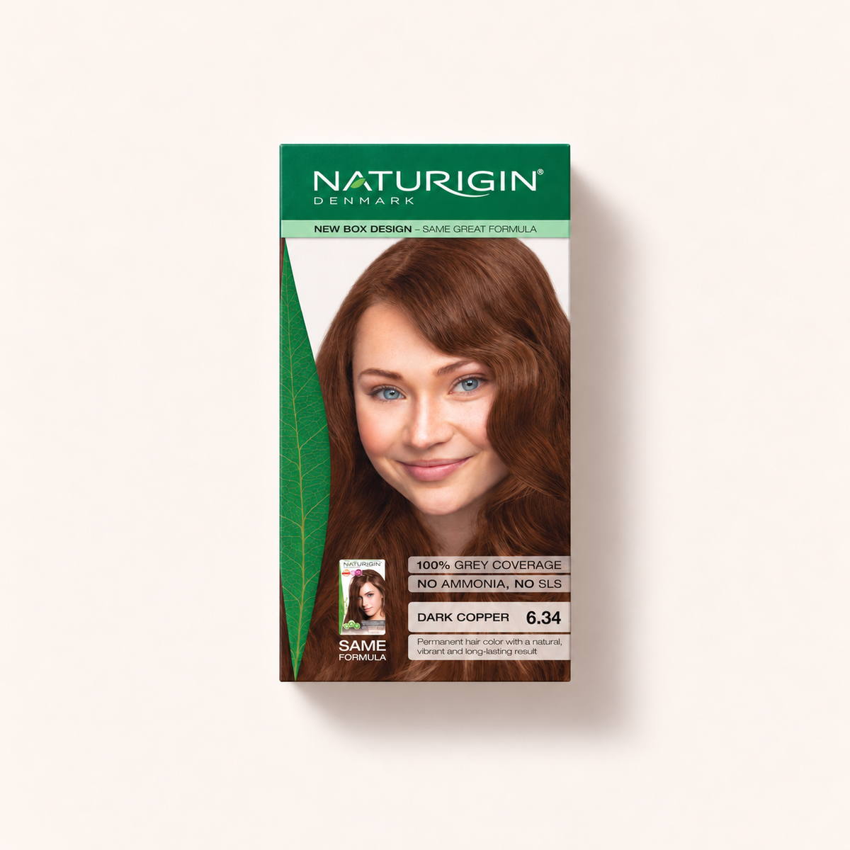 Naturigin Permanent Hair Colour Dark Copper 6.34, sada 115 ml – MrRizz