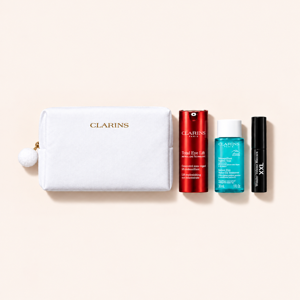 Clarins Total Eye Lift Collection dárková sada s oční péčí 15 ml a taštičkou – MrRizz