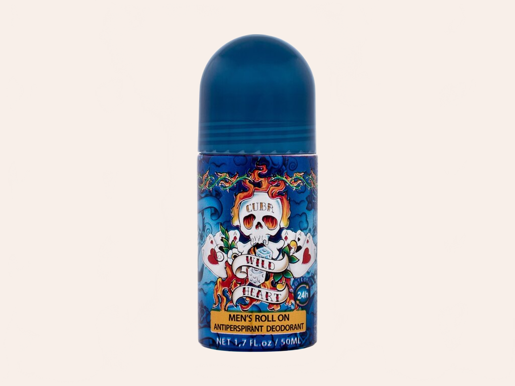 Cuba Wild Heart Men’s Roll On 50 ml - 50ml - Antiperspirant