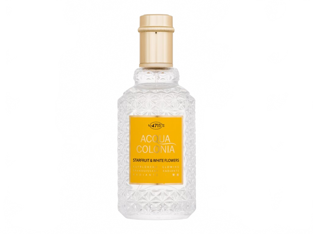 Flakon 4711 Acqua Colonia Starfruit & White Flowers Kolínská voda 50 ml na béžovém pozadí – MrRizz