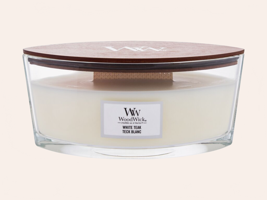WoodWick White Teak 453,6 ml - 453,6ml - Vonná svíčka