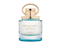 Flakon Abercrombie & Fitch Away Weekend EDP 50 ml na béžovém pozadí – MrRizz