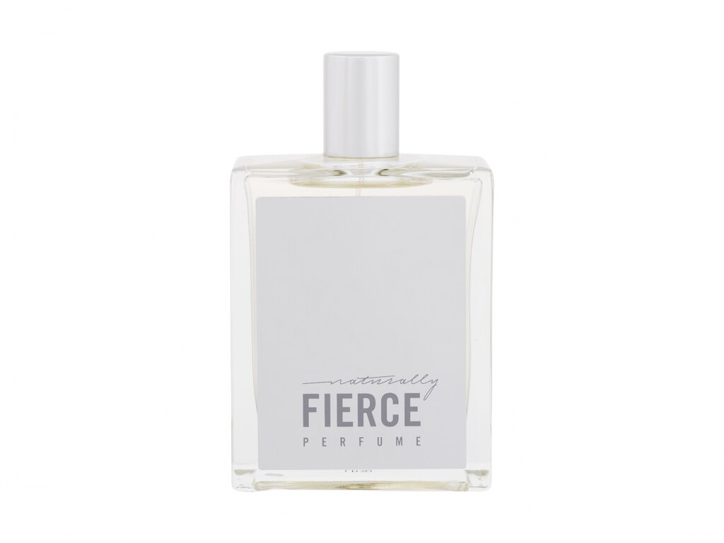 Flakon Abercrombie & Fitch Naturally Fierce EDP 100 ml na béžovém pozadí – MrRizz